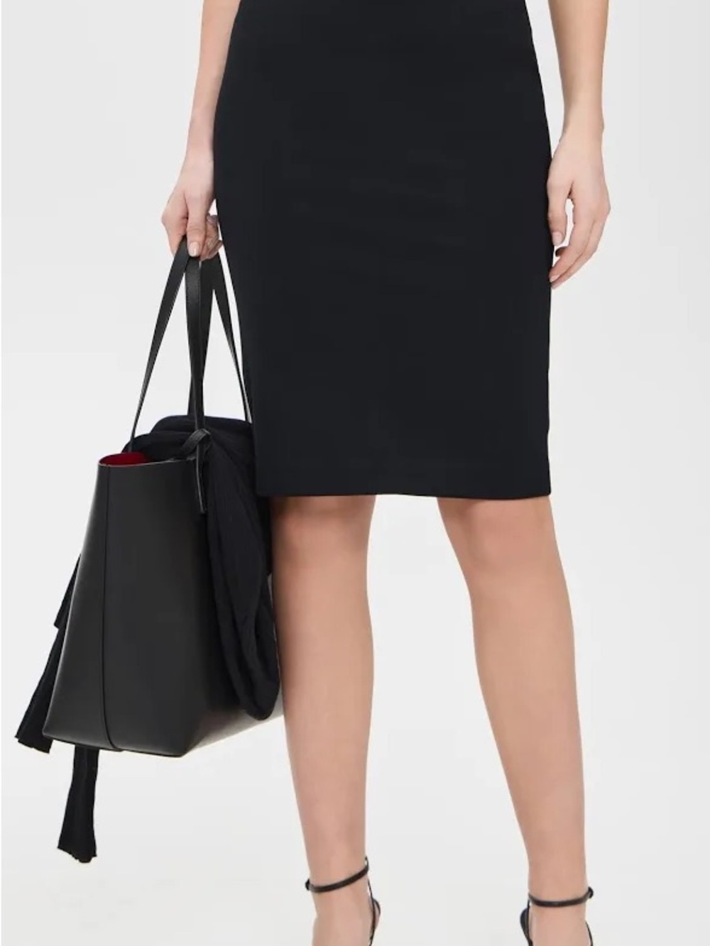 SPANX Black Ponte Pencil Skirt